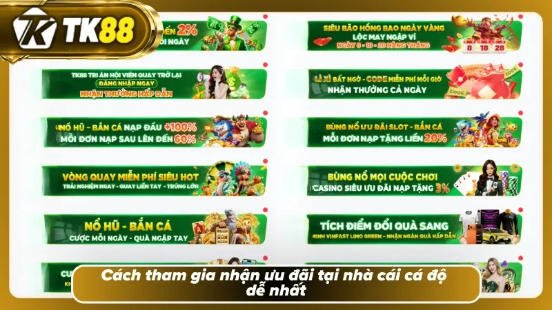 Cách nhận ưu đãi đơn giản và dễ thực hiện