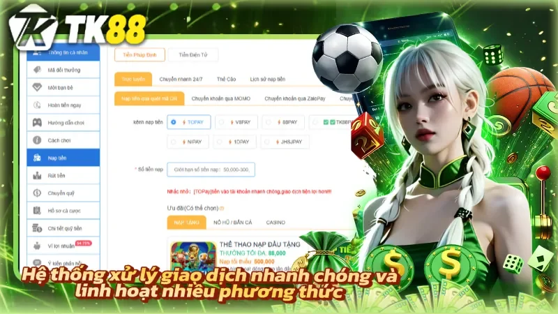 Quy trình thanh toán linh hoạt giúp giao dịch diễn ra nhanh và ổn định